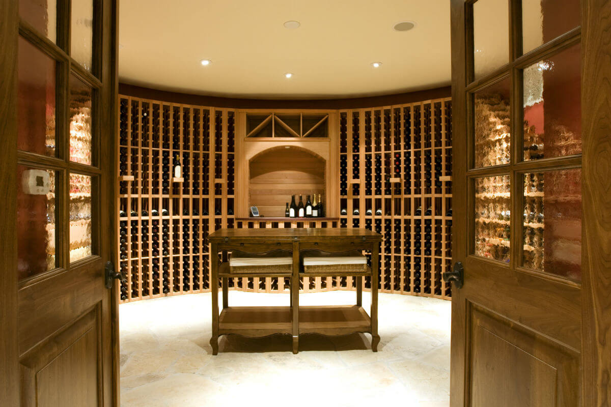 Central New Jersey wine rooms and wine cellars